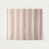 Tenture Motif rayé marron avec étoiles (Devant (Horizontal))