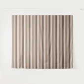 Tenture Motif rayé tons terre neutres Design  (Devant (Horizontal))