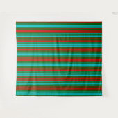 Tenture Motif rayures vert rouge bleu (Devant (Horizontal))