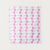 Tenture Motif rose de Flamant rose (Devant)