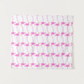 Tenture Motif rose de Flamant rose (Devant (Horizontal))