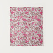 Tenture Motif rose de mer (Devant)