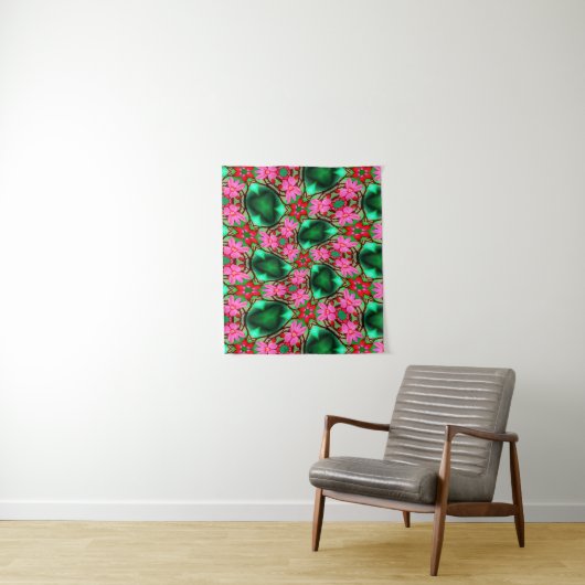 Tenture Motif Rose du désert (En situation)
