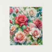 Tenture Motif Rose Fantaisiste (Devant)