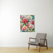 Tenture Motif Rose Fantaisiste (En situation)