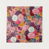 Tenture Motif rose floral (Devant (Horizontal))