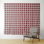 Tenture Motif rouge et blanc (En situation (horizontale))