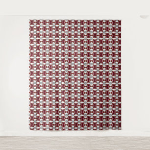 Tenture Motif rouge et blanc