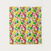 Tenture Motif rouge et jaune de fruit tropical (Devant)