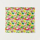 Tenture Motif rouge et jaune de fruit tropical (Devant (Horizontal))