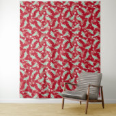 Tenture Motif rouge et vert - Koi Fish (En situation)