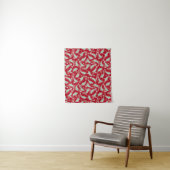 Tenture Motif rouge et vert - Koi Fish (En situation)