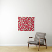 Tenture Motif rouge et vert - Koi Fish (En situation (horizontale))