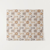 Tenture Motif Safari Bébé Neutre (Devant (Horizontal))