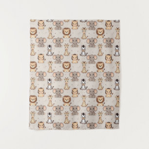 Tenture Motif Safari Bébé Neutre