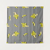 Tenture Motif sans couture avec badge de caricature avec b (Devant (Horizontal))