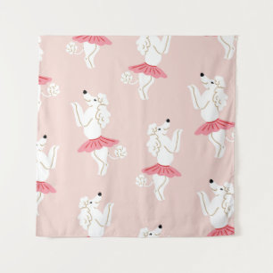 Tenture Motif sans couture avec de mignons chiens de canic