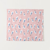 Tenture Motif sans couture avec de mignons mouettes (Devant (Horizontal))