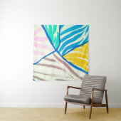 Tenture Motif sans couture avec des arbres. arbres d'autom (En situation)