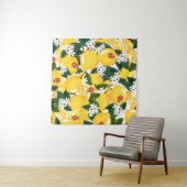 Tenture Motif sans couture avec des fruits tropicaux au ci (En situation (horizontale))