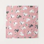 Tenture Motif sans couture avec des rollers et une cassett (Devant (Horizontal))