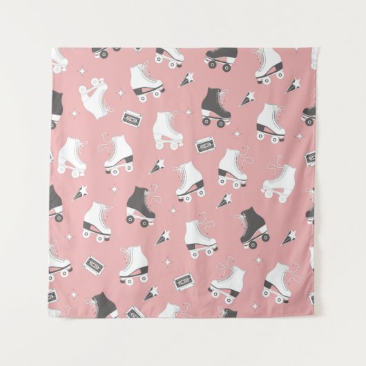 Tenture Motif sans couture avec des rollers et une cassett (Devant)
