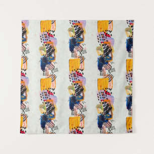 Tenture Motif sans couture avec des traits de peinture des