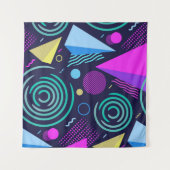 Tenture Motif sans couture avec différents types géométriq (Devant (Horizontal))