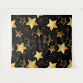 Tenture Motif sans couture avec étoiles d'or (Devant (Horizontal))