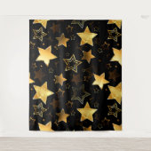 Tenture Motif sans couture avec étoiles d'or (Devant)