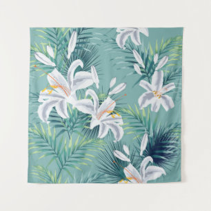 Tenture Motif sans couture avec feuilles tropicaux et roya