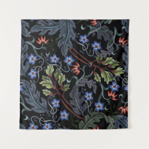 Tenture Motif sans couture avec fleurs dans le style art d