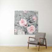 Tenture Motif sans couture avec fleurs de printemps et feu (En situation (horizontale))