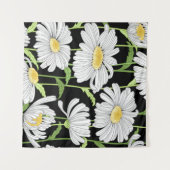Tenture motif sans couture avec fleurs d'été (Devant (Horizontal))