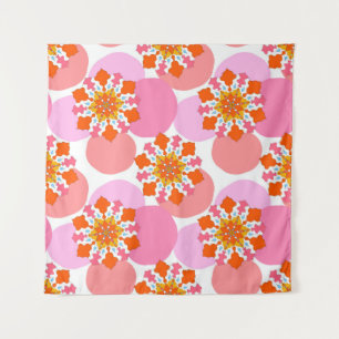 Tenture Motif sans couture avec mandalas colorées. Briller