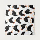 Tenture Motif sans couture avec poulet (Devant (Horizontal))