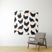 Tenture Motif sans couture avec poulet (En situation)