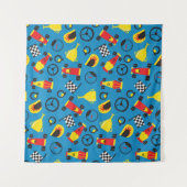 Tenture Motif sans couture avec voitures de course. (Devant (Horizontal))
