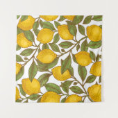Tenture Motif sans couture de citron (Devant (Horizontal))