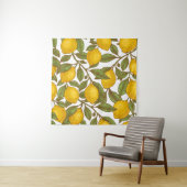 Tenture Motif sans couture de citron (En situation)