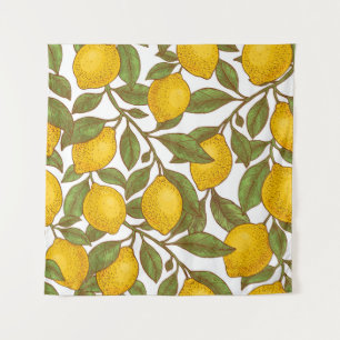 Tenture Motif sans couture de citron
