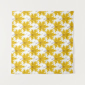 Tenture Motif sans couture de feuilles d'érable jaune doré (Devant (Horizontal))
