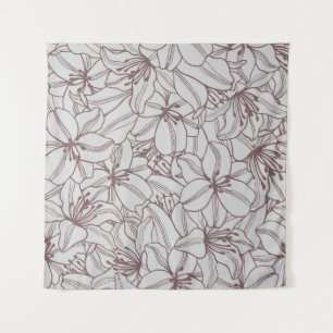 Tenture Motif sans couture de fleurs de lys vintage. Main