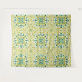 Tenture Motif sans couture de plafond William Morris vert (Devant (Horizontal))