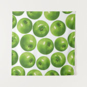 Tenture Motif sans couture de pomme verte (Devant (Horizontal))