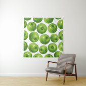 Tenture Motif sans couture de pomme verte (En situation (horizontale))