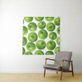 Tenture Motif sans couture de pomme verte (En situation)
