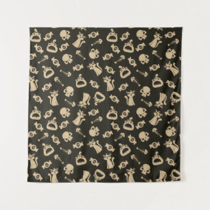 Tenture Motif sans couture effrayant C (Style : 3)