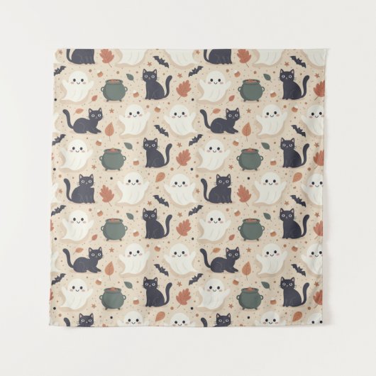 Tenture Motif sans couture effrayant I (Style : 1) (Devant)
