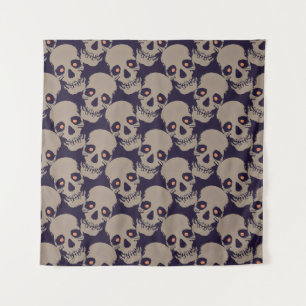 Tenture Motif sans couture effrayant J (Style : 1)